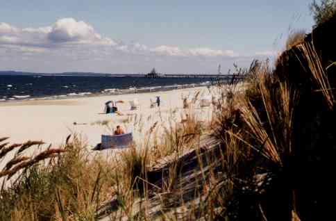 Strand mit Seebrcke Heringsdorf