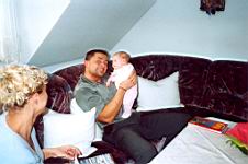 Immer noch der Onkel Ronny und ich ... und die Tante Cathy!