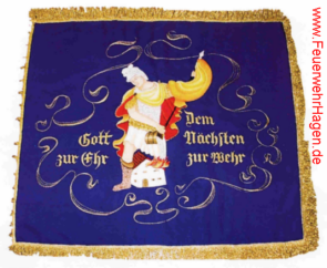 Rückseite der Fahne