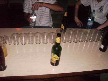 gläser mit vodka