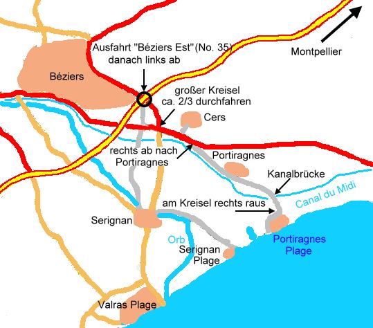Béziers am Mittelmeer