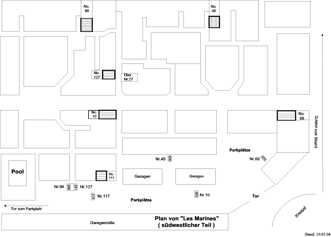 Plan von les Marines