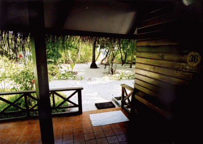 Bungalow Blick zum Meer