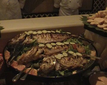 Fische am Buffet