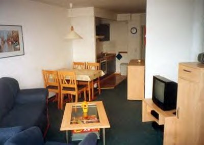 Blick in das Wohnzimmer