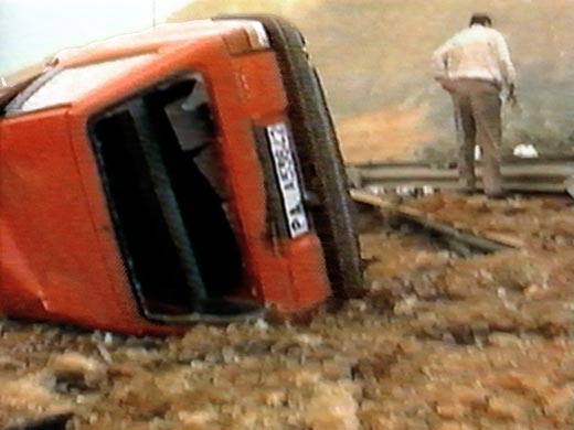 Der Opel Corsa eines Zivilisten