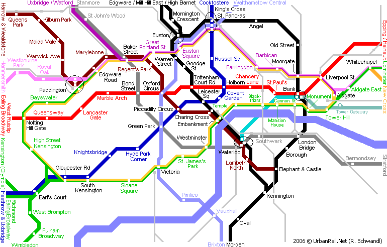 London underground схема
