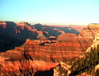 der Grand Canyon in der Abendsonne