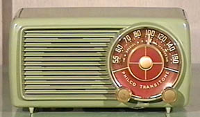 Philco, green, 1950