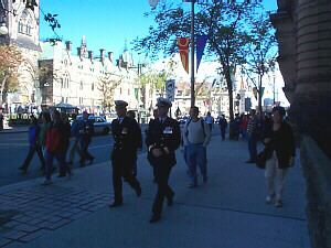 en route to Parliament Hill