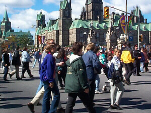 en route to Parliament Hill