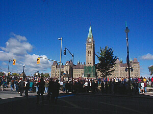 en route to Parliament Hill