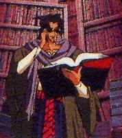 [Dryden in his library]