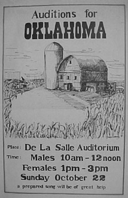 Oklahoma Musical Auditions Poster