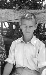 [Denis as a young boy]