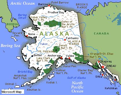 Map of Alaska