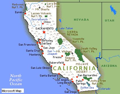 Map of California