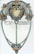 owl bookplate