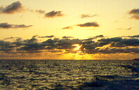 sunrise in the Bahamas