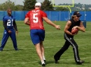 Jon with Giants football team