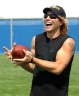 Jon carrying football