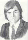 This wonderful drawing was done by one of Hal's most devoted fans, Linda Fickling.