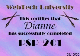 PSP 201 certificate