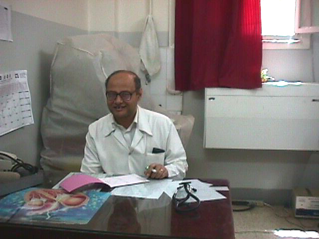 Dr. Hany Abadir, Hospital Director, in his clinic