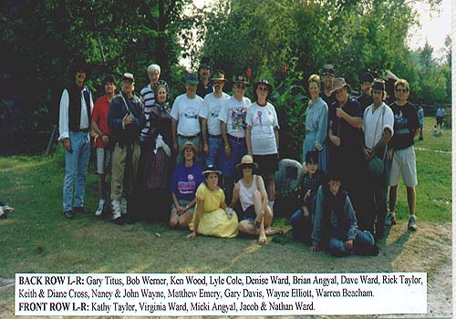 Assorted members of the Southwestern Ontario Civil War Roundtable meet for a group photo