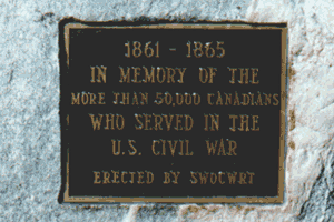 A closeup of the plaque