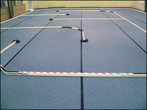 The track laid out and ready to race