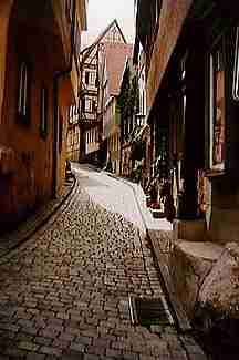 Narrow street scene