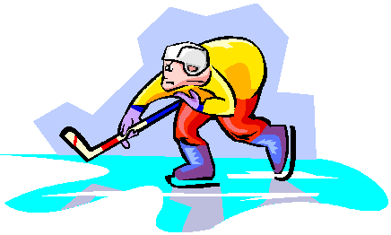 Graphic of a hockey player