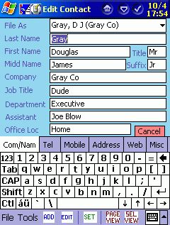 Edit Screen