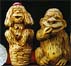 miniature sculpture Sudarushki--Chatting Monkeys Mrs.E.Uralova monkeys Ukraina Lvov