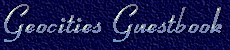 Geocities Guestbook does not allow images.