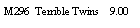 Text Box: M296  Terrible Twins    9.00