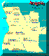 Mapa de Angola