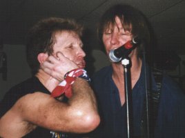 Johnny and Rhino singing