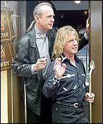 Rick and Francis on the Orient Express - copyright BBC 2002