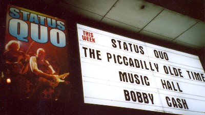 Quo playing tonight!