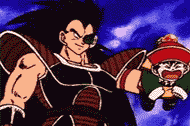 Radditz kidnaps Gohan