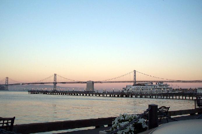 The Bay Bridge At Sunset