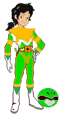 Peter Pan as the Green Ranger (Never Dragon)