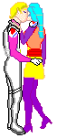 Rob & Dia Kissing