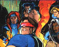 Os X-men se escondem no deserto.