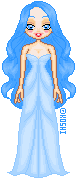 a blue girl