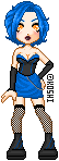 a blue one!!! i dunno about the eyes...