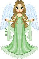 a green angel on the pinky senior base