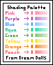 pretty shading colors!